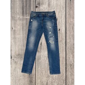 Hallhuber Distressed Denim Jeans Womens Size 32x29.5
